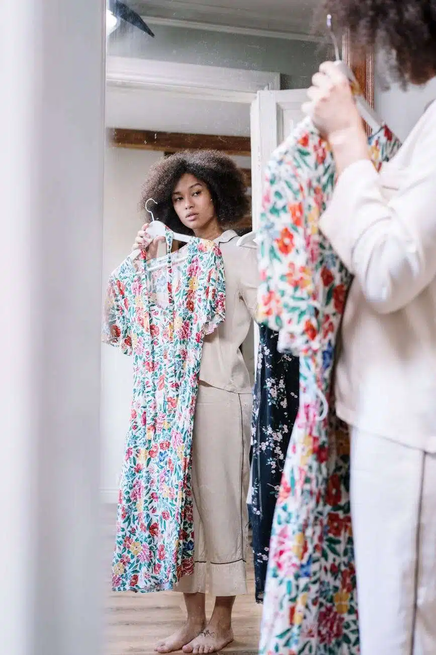 style woman girl morning clothes