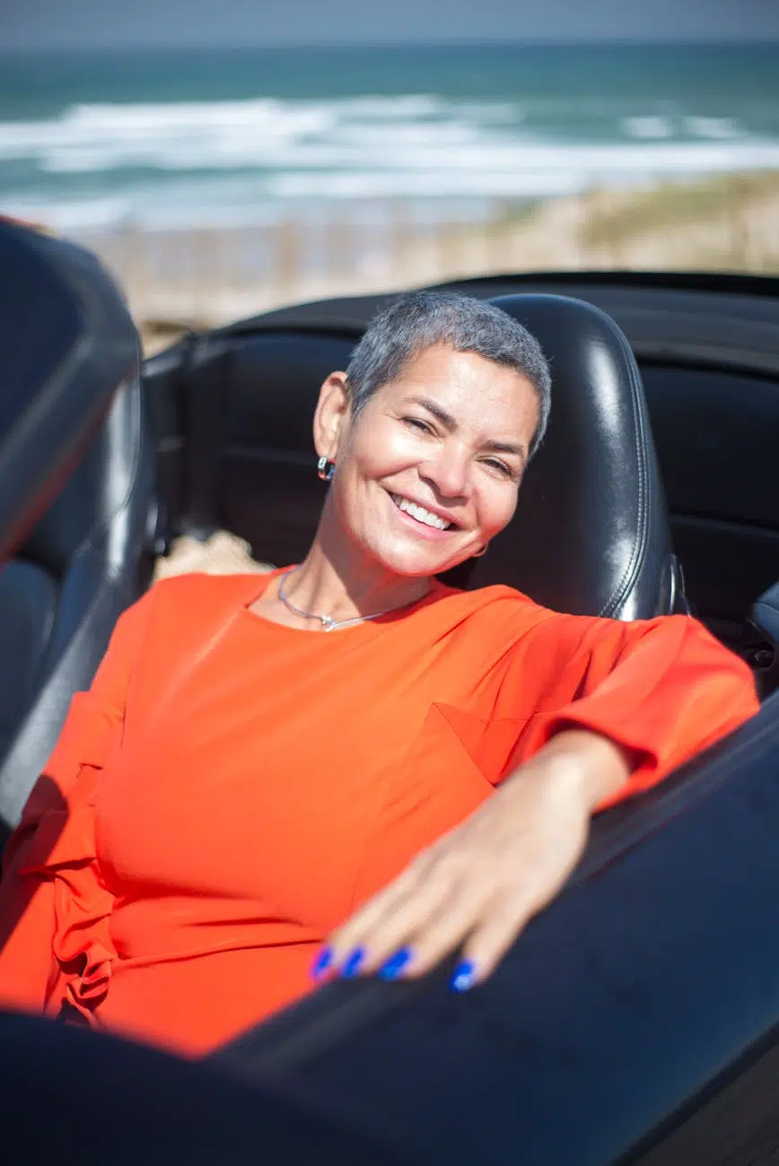 pexels-photo-8631613 women aging invisibility short haired woman in orange long sleeves sitting in the car